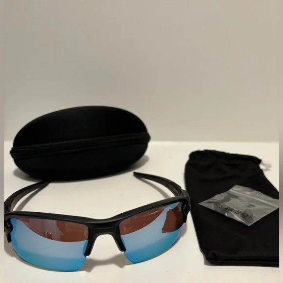 Oakley Flak Jacket 2.0 XL with Deep Water Prizm Lenses - Picture 1 of 8
